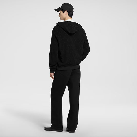 Monogram French Terry Zip-Through Hoodie