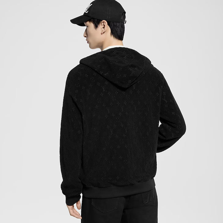 Monogram French Terry Zip-Through Hoodie